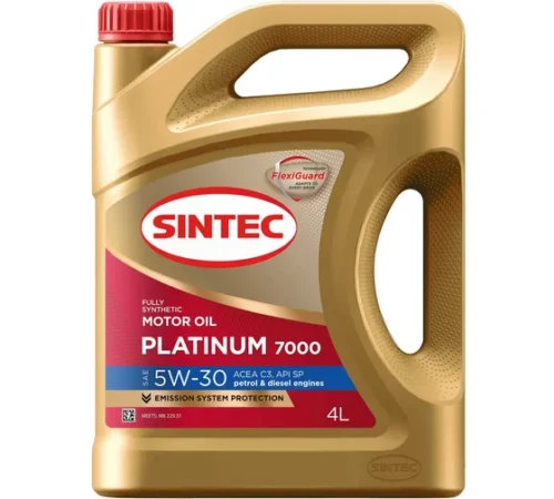 Моторное масло Sintec PLATINUM 7000, 4 л